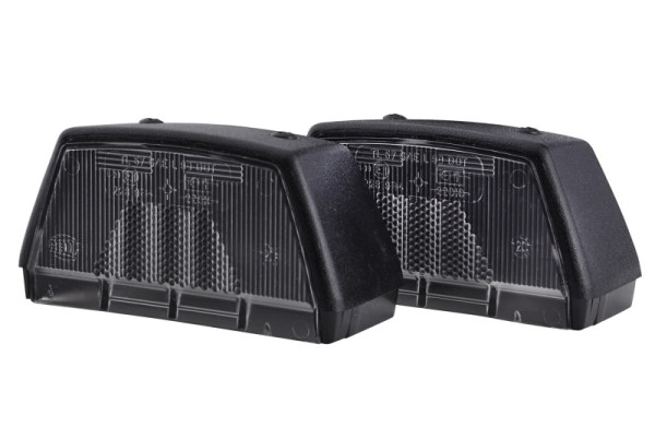 HELLA Gehäuse, Kennzeichenleuchte, Gehäuse mit Lichtscheibe und Schrauben, 9BG 121 587-071