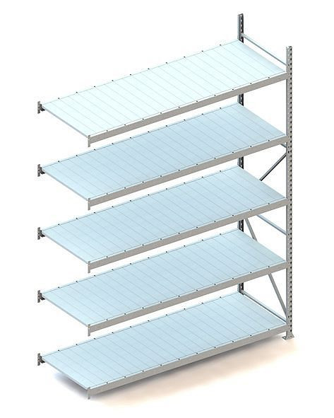 Meta MINI-RACK AR 3000x2200x800 mm, verzinkt, mit Stahlpaneele, Bodenanzahl: 5, 20051349