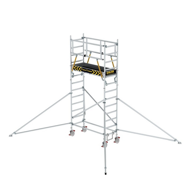 Munk Günzburger Steigtechnik Rollgerüst FlexxTower SGX ergo mit vorlaufendem Geländer Plattformhöhe 3,07 m, 125146