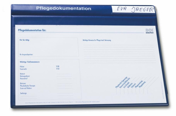 BOI PVC-Pflegedoku-Mappe, blau, system-line, 9209-00947