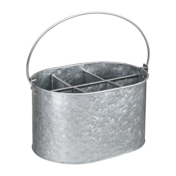 Olympia Table Caddy aus verzinktem Stahl, 13,5 x 24,5 x 17,5 cm, CN520