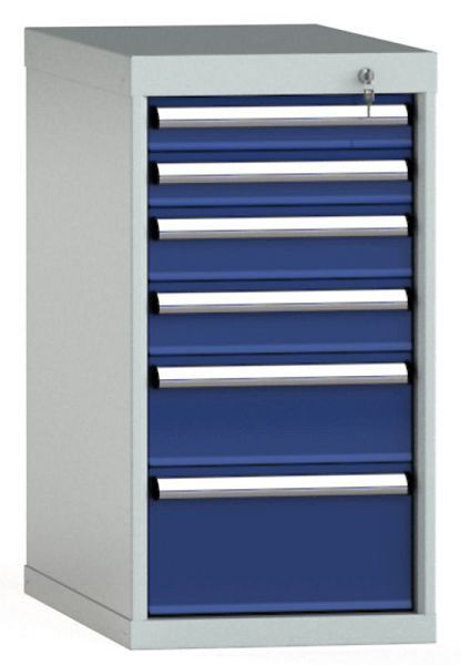 KLW Schubladenschrank 800 x 419 x 750 mm H x B x T, Einbaumaß: 700 mm Einteilung: 18x36 Einheiten, EA / 100 kg, SDB0800-06EP-001