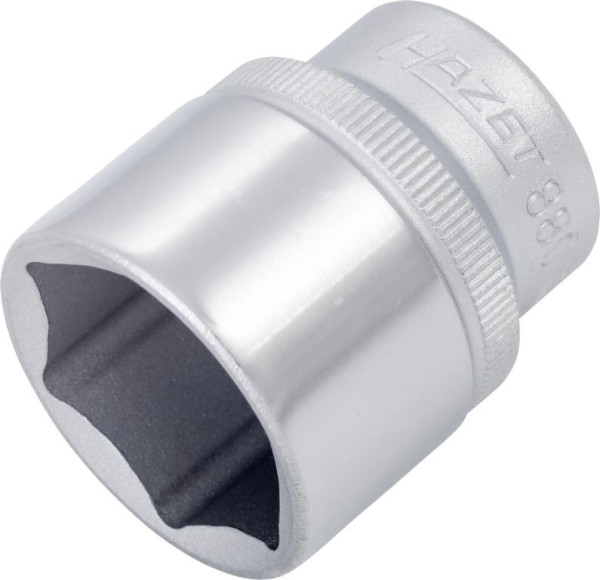 Hazet Steckschlüsseleinsatz, Sechskant, Vierkant hohl 10 mm (3/8 Zoll), 22 mm, Mit Rändelung, 880-22