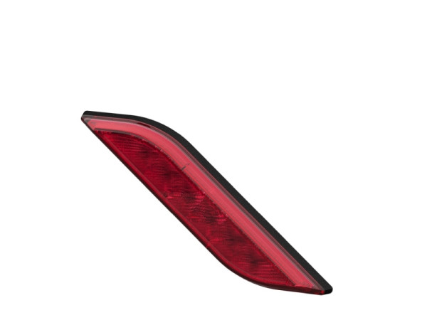 HELLA Nebelschlussleuchte, Shapeline Style, LED, 24/12V, schlank, geschraubt, Lichtscheibenfarbe: rot, Stecker: AMP, 2-polig, hinten links, 2NE 013 343-111
