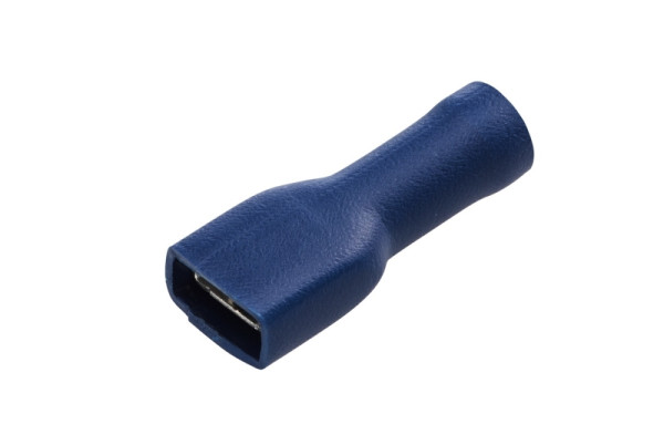 HELLA Leitungsverbinder, mit Staubschutz, blau, von: 1.5mm², bis: 2.5mm², Flachsteckhülse, 6,3 x 0,8, 8KW 708 374-003