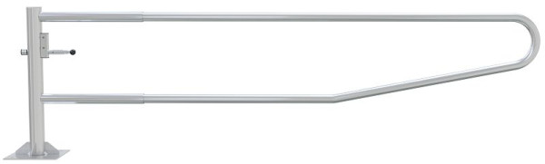 Schake Gatterschranke drehbar 3,50m für Vorhangschloss, Drehpfosten: Ø 102mm, Schrankenarm: Ø 60mm, zum Aufdübeln, feuerverzinkt, 413_351VP