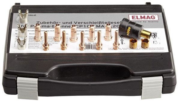 ELMAG Zubehör- und Verschleißteileset für Plasma-Brenner CP101 MAR (20-60 Ampere) zu PLASMA SOUND PC 6061/T, 00056