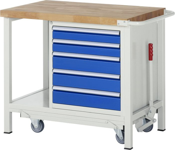 RAU Absenkbare Werkbank 8000 - Modell 8171, B1000 x T700 x H880 mm, 15-8171A6-107B4F.11