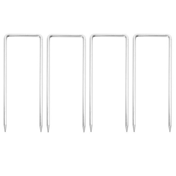 Mendler 4er-Set Fixiernagel für Absperrgitter / Trampolin HWC-B34, Erdnagel Hering Erdspieß für Scherengitter Zaun Schutzgitter, 68638