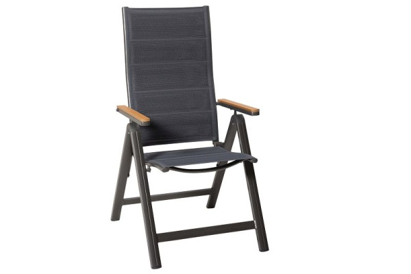Merxx Toledo Klappsessel, schnelltrocknende Textilbespannung, Aluminiumgestell mit Textilbespannung und Kunststoff, 26400-309