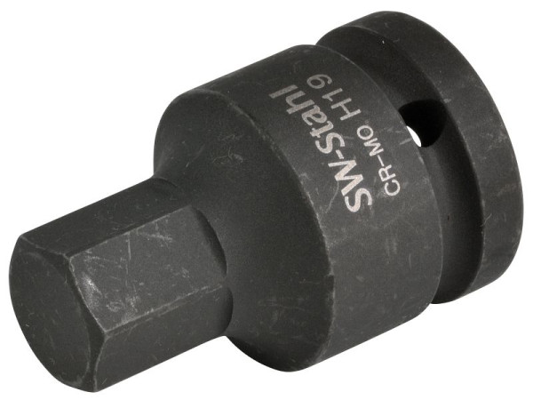SW-Stahl IMPACT-Schraubendreheinsatz, 3/4", Innensechskant, 19 mm, speziell für Antriebswellen, 10186L-19