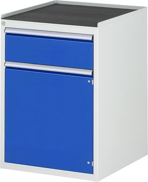RAU Schubladenschrank Serie 7000, B580xT650xH825mm, Schublade: 1xH180mm, Flügeltür H540mm, Metallauflage, 03-L5.8AR-MT.11