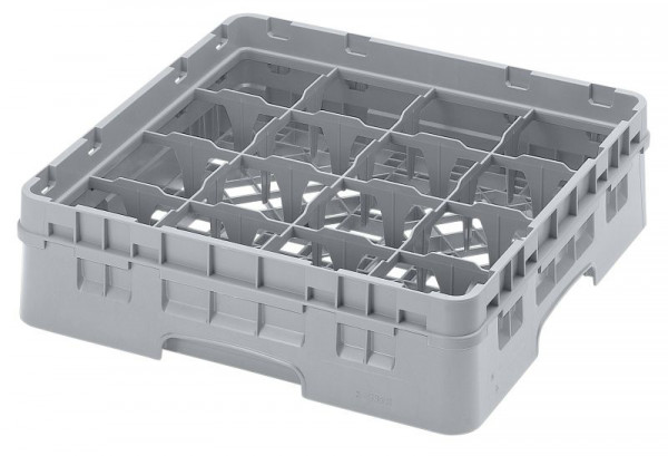 Cambro Spülkorb mit 16 Fächern Camrack® 9,2 cm maximale Höhe, Farbe: Softgrau, 16S318151