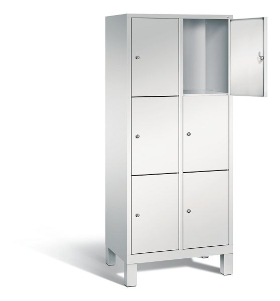C+P Schließfachschrank Evolo, H1850xB810xT500mm, Farbe: Lichtgrau, 48010-223 S10006