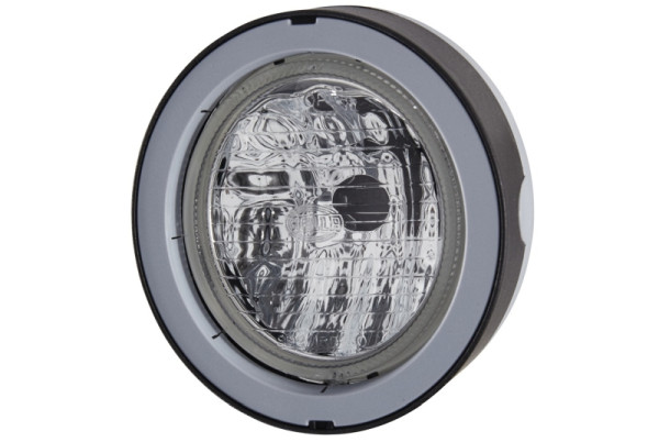 HELLA Halogen-Arbeitsscheinwerfer, Mega Beam, 24/12V, Einbau/Schraubanschluss, 4-Punkt Befestigung, Geländeausleuchtung, Stecker: AMP, 1GM 996 134-091