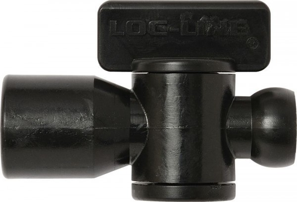 Loc-Line Absperrhahn mit Außengewinde, schwarz, VE: 2 Stück, L21192S