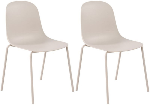 CLP 2er Set Stuhl Hardin, hellgrau, 326783, 4255716366407