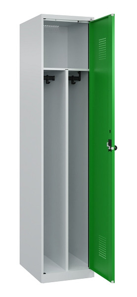 C+P Spind Evolo PLUS, 1 Abteil, 1850x400x500mm, 7035/6037, Verschluss Drehriegel, 049000-12F S10011