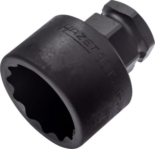 Hazet Schlag-, Maschinenschrauber Steckschlüsseleinsatz, Doppelsechskant, Vierkant hohl 12,5 mm, Außen-Sechskant 24 mm, 30 mm, 900SZ6-30