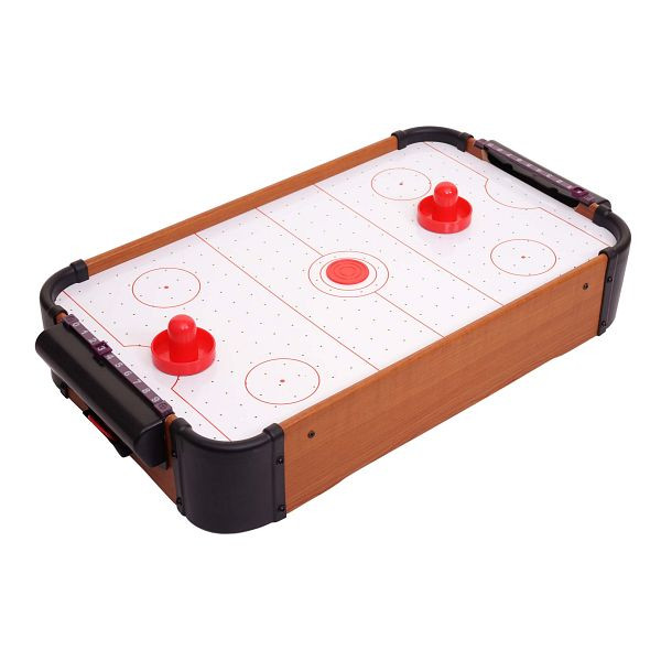 Mendler Mini Air Hockey HWC-J10, Tischspiel Lufthockey inklusive Zubehör, Holz 56x30x10cm, 72514