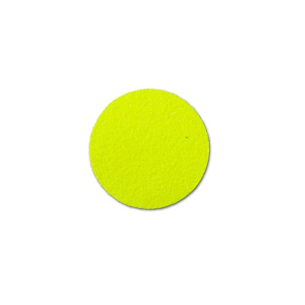 m2 Antirutschbelag Hinweismarkierung Signalfarbe gelb Kreis 90mm, VE: 50 Stück, M1HV50K901
