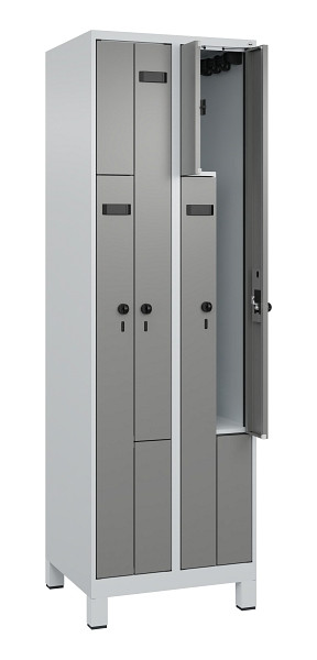 C+P Z-Spind Evolo PLUS, Füße, 4 Fächer, 1950x600x500mm, 7035/0004, 049013-204 S10014