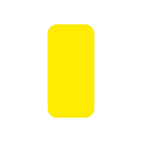 Eichner Stellplatzmarker "I-Stück", Breite 50 mm, Länge 100 mm, Dicke 0,5 mm, PVC, für glatte bis rauhe Gründe innen, gelb, VE: 25 Stück, 9225-20040-040