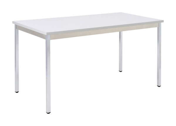 Bisley MULTI Desking Mehrzwecktisch, rechteckig, verchromt, 25 mm, Dekor G grau, H 740 x B 700 x T 600 mm, MTC250706G399