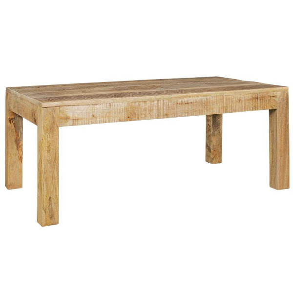 Wohnling Couchtisch RUSTICA 110 x 60 x 47 cm Massivholz Mango Natur, WL5.085