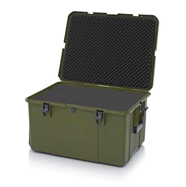 Auer Schutzkoffer Pro Trolley, Olivgrün, mit 2 gleichschließenden Schlössern, Polster, CP S 8644 B1-6003
