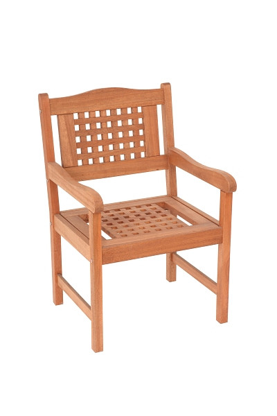 Merxx Lima Sessel, aus geöltem Eukalyptusholz, 25180-011