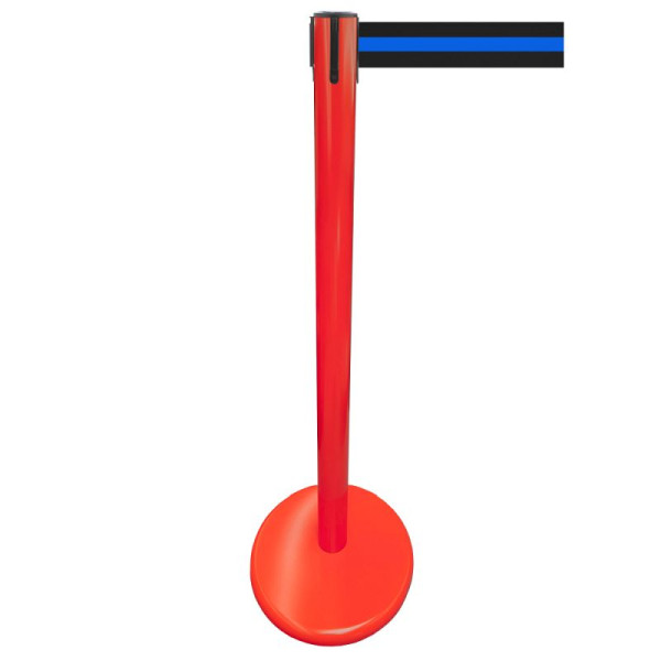 Stein HGS Personenleitsystem -P-Line Future-, Metall/ rot, schwarz/blau waagerecht (geblockt), mit Sicherheitsverschluss (selbstlösend), 15697-0703