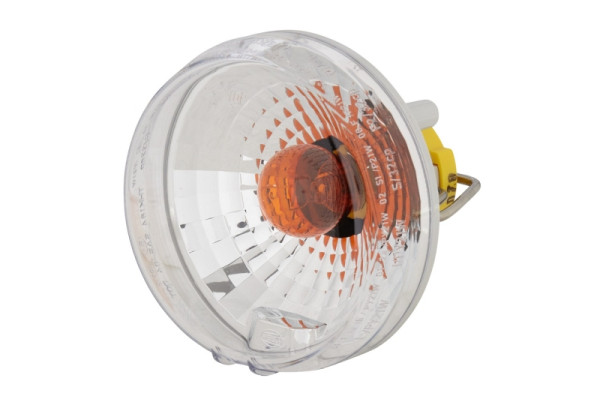 HELLA Blinkleuchte, Halogen, 12V, Einbau/geclipst, Lichtscheibenfarbe: glasklar, Kabel: 100mm, Stecker: Flachstecker, rechts/vorne/links, 2BA 965 039-061