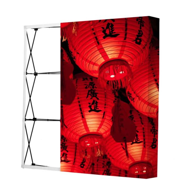 Showdown Displays Pop-Up Textil 2x3 Straight, schwarz, PUF23S