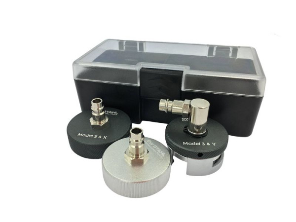 SW-Stahl Bremsentlüfter-Adapter-Set, Tesla und Standard Euro-Modelle, 01493L