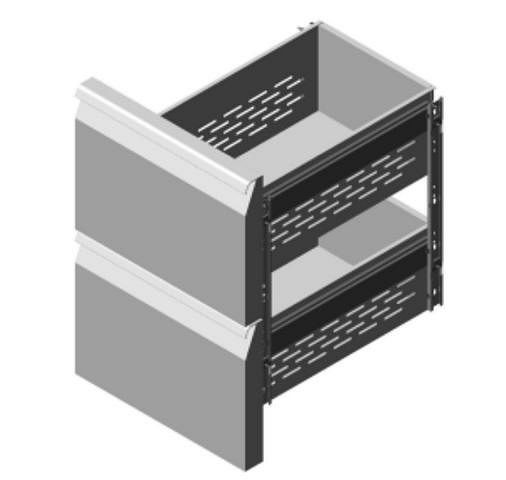 gel-o-mat Schubladen für Kühltische 2 X 1/2, 510KT.001