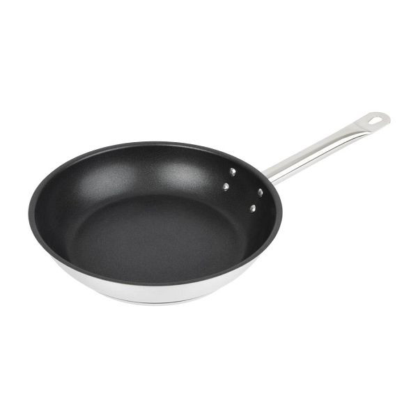 Vogue Antihaft-Teflon-Edelstahl Platinum Plus Bratpfanne 240 mm, FC096