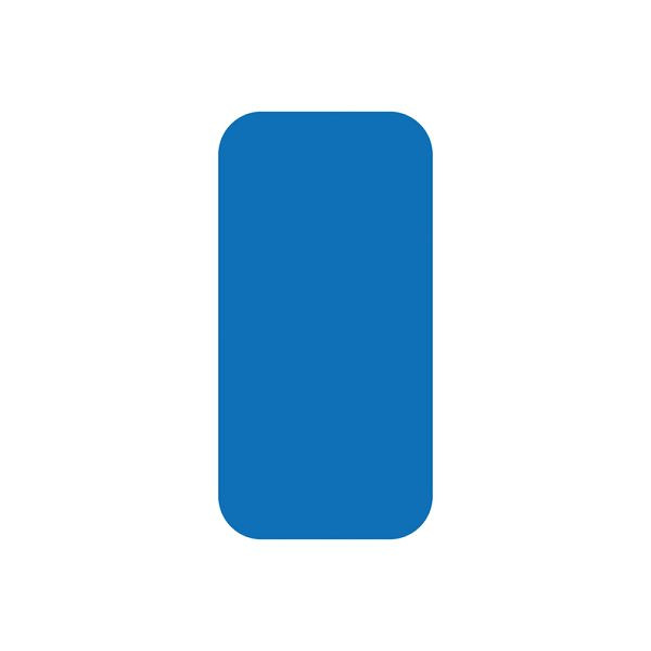Eichner Stellplatzmarker "I-Stück", Schenkelbreite 50 mm, Länge 100 mm, für glatte Gründe innen, widerstandsfähig, blau, 9225-20041-010