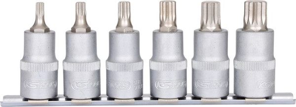 KS Tools 1/2" Bit-Stecknuss-Satz XZN, 6-teilig, M5-M14, 911.1349
