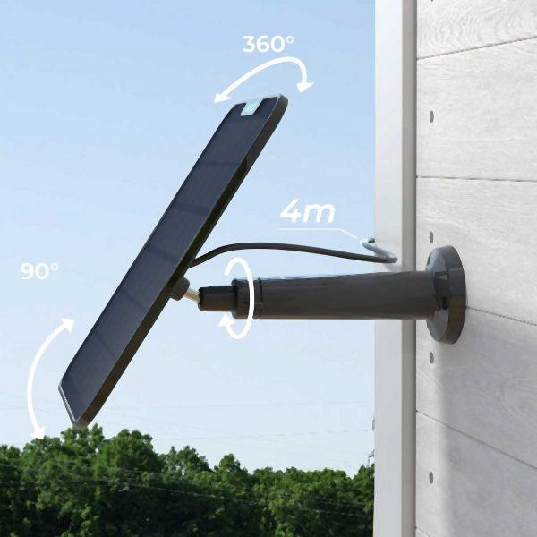 REOLINK Solarpanel 2 für akkubetriebene Überwachungskameras (schwarz), rlsp2s
