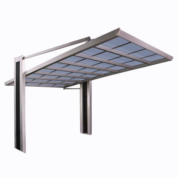 Ximax Aluminium Carport My-Port Typ 3050 Typ 60 Sonderhöhe Edelstahl-Look, 73231