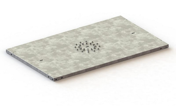 Meta Abdeckboden 1000x600 mm, verzinkt, Compact, inkl. Schrauben, 20095851