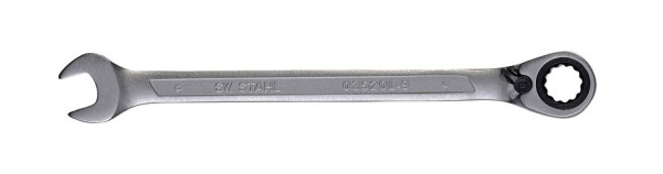 SW-Stahl Gabelringratschenschlüssel, 9 mm, umschaltbar, 03520L-9