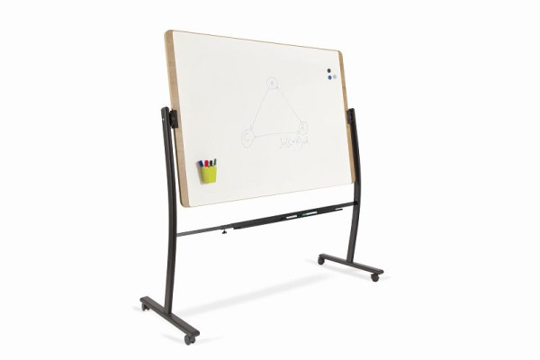 Rocada Mobiles Whiteboard magnetisch, lackiert, drehbar, NAT6871V22