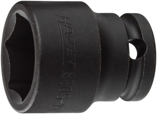 Hazet Schlag-, Maschinenschrauber Steckschlüsseleinsatz, Sechskant, Vierkant hohl 10 mm, Außen-Sechskant-Tractionsprofil, 19 mm, 880S-19