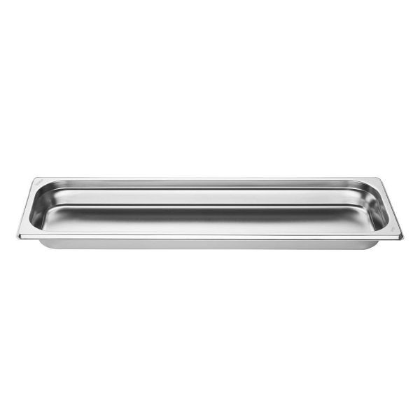 Vogue Edelstahl Gastronorm 2/4 Schale 40mm, hervorragende Haltbarkeit, FU261