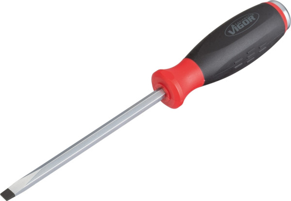 VIGOR Schlitz-Schraubendreher mit Schlagkappe, Schlitz Profil, 1.2 x 6.5 mm, V3600
