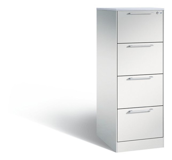 C+P Hängeregistraturschrank Asisto, H1310xB440xT600mm, Farbe: Lichtgrau, Bügelgriff, 146225-411 S10198