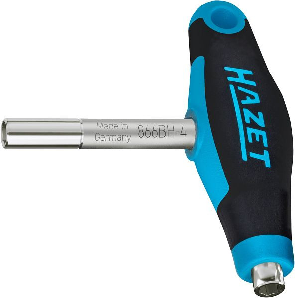 Hazet Doppel Bit Halter mit T-Griff, Sechskant 6,3 (1/4 Zoll), 63 mm, 866BH-4
