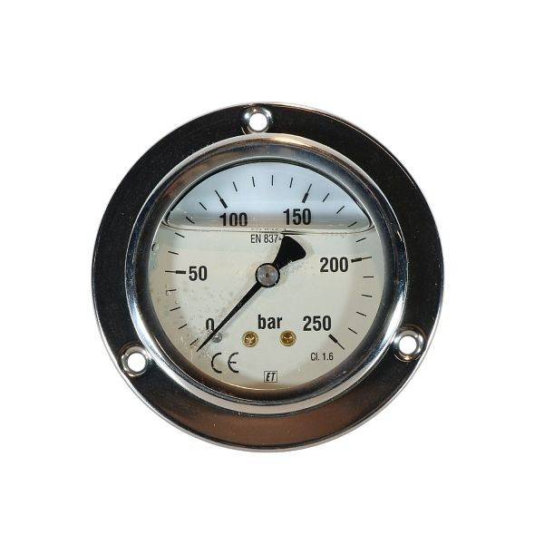 Airpress Manometer 0-250 bar mit 1/4" Anschluss unten, 66580